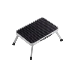 Escabeau 1 marche pliable gris