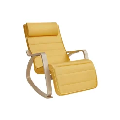 Fauteuil à bascule beige
