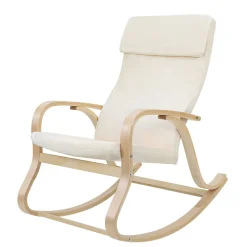 Fauteuil à bascule beige