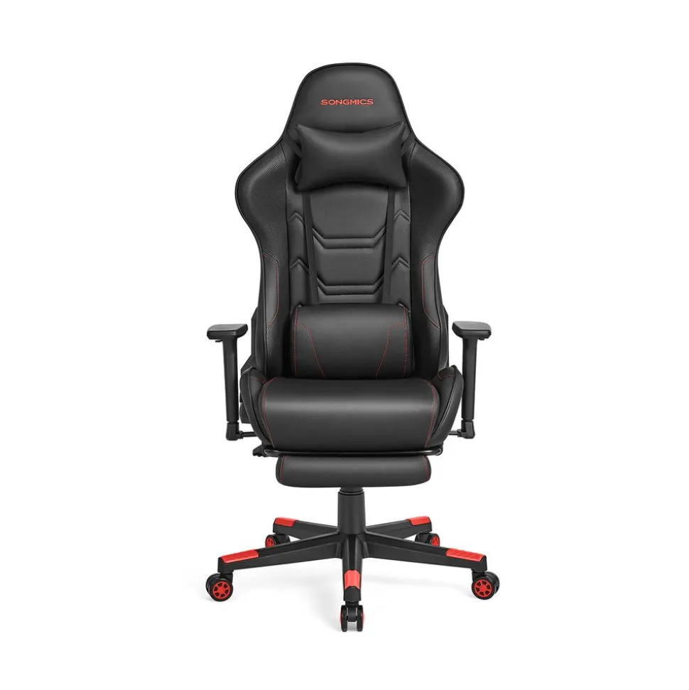 Fauteuil Gaming accoudoirs 3D noir et vert