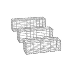 Gabion pour Pierre 100 x 30 x 30 cm lot de 3