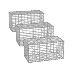 Gabion pour Pierre 100 x 30 x 30 cm lot de 3