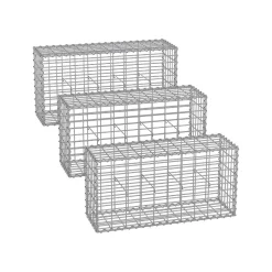 Gabion pour Pierre 100 x 30 x 30 cm lot de 3