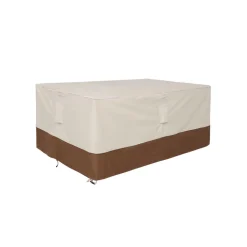 Housse mobilier d'extérieur bicolore