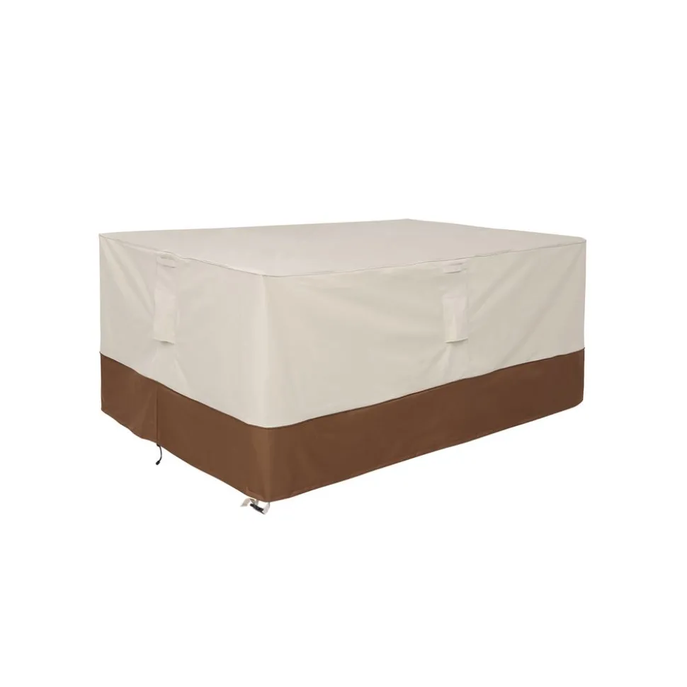 Housse mobilier d'extérieur bicolore