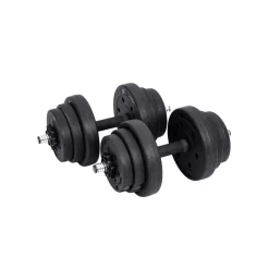 Kit haltères 30 kg noir