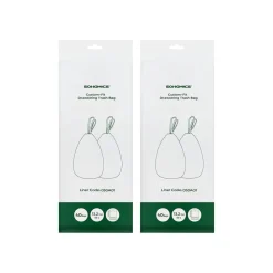 50L Sacs poubelle à cordon 40 pièces blanc