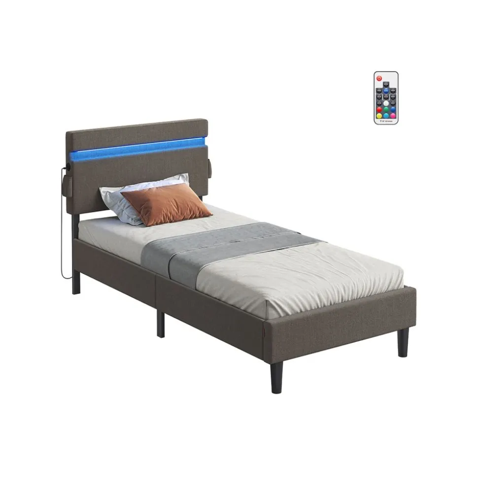 Lit Simple 90 x 190 cm avec LED