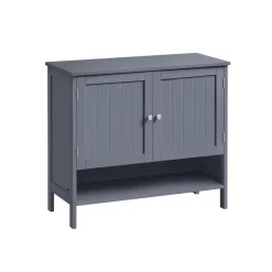 Meuble à chaussures à 3 niveaux 35 x 80 x 70 cm gris ardoise