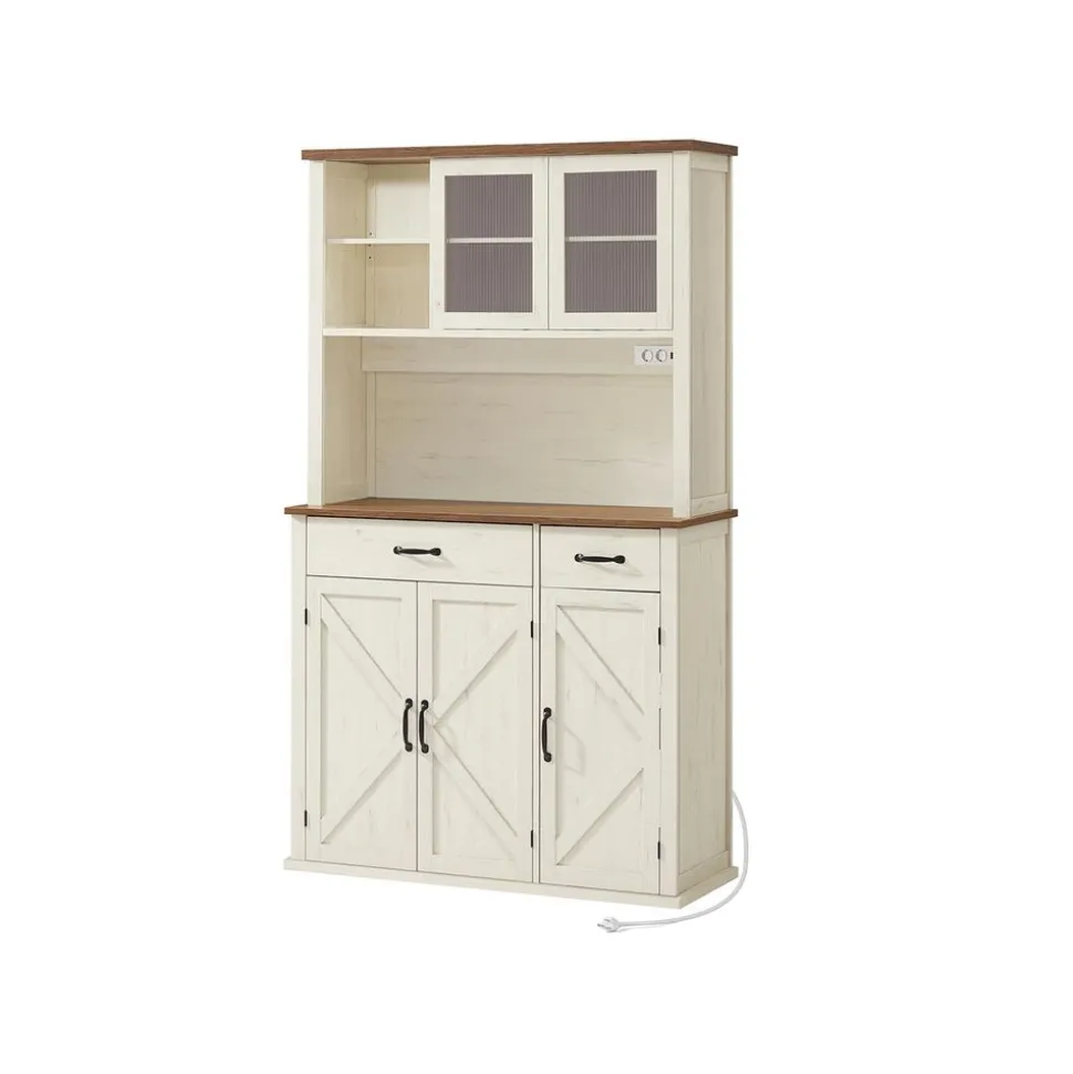 Meuble de rangement avec éclairage et chargeur