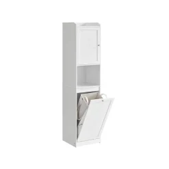 Meuble de salle de bain 40 x 40 x 170 cm blanc nuage
