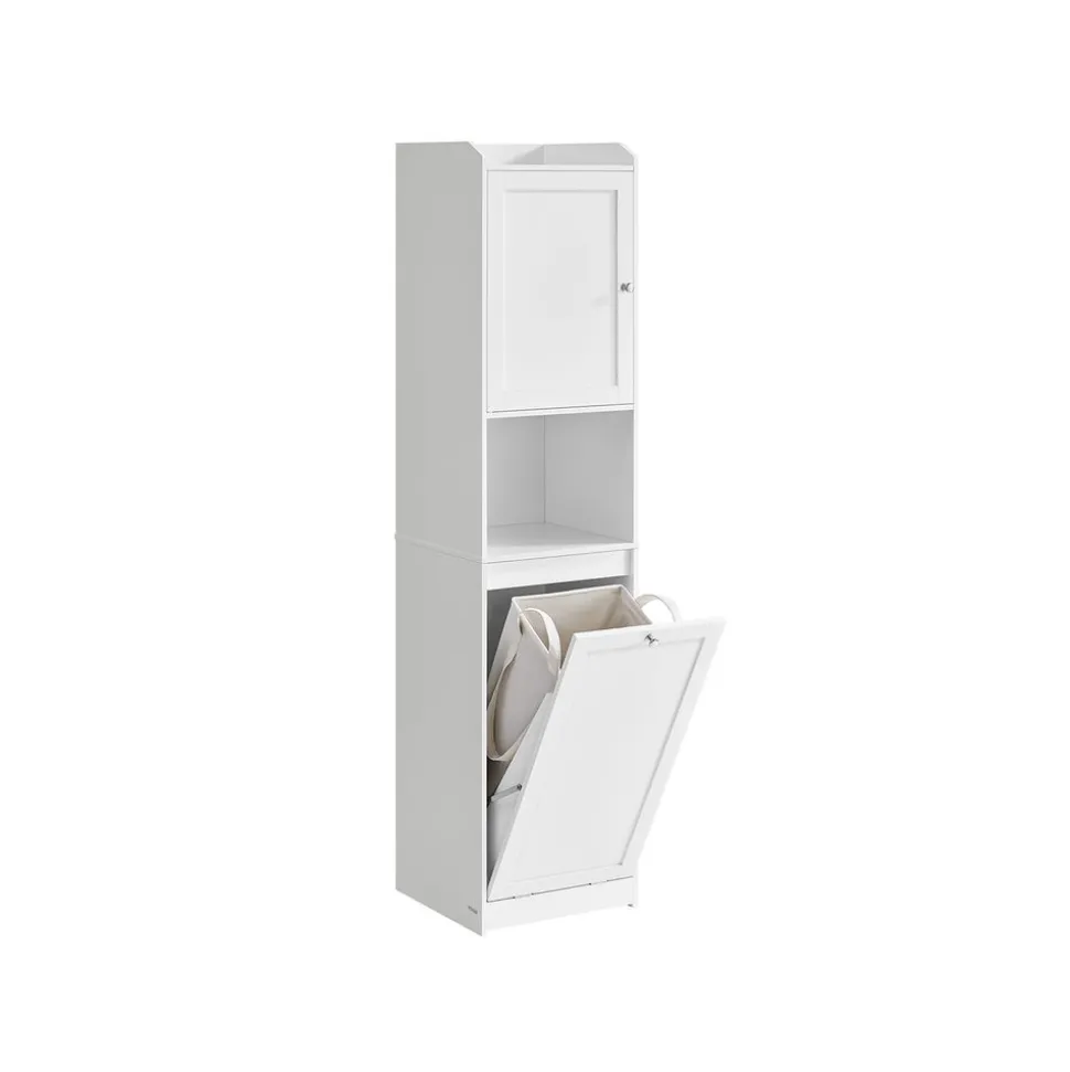 Meuble de salle de bain 40 x 40 x 170 cm blanc nuage