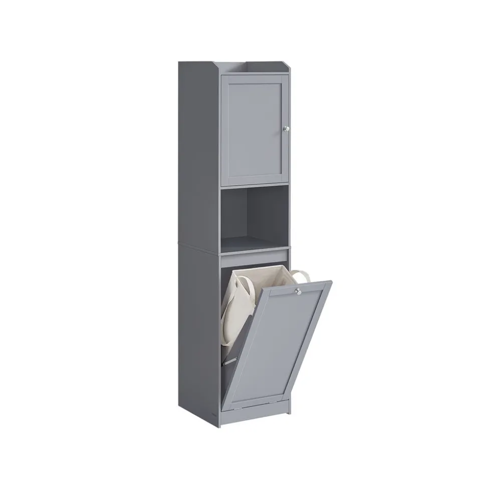 Meuble de salle de bain 40 x 40 x 170 cm blanc nuage