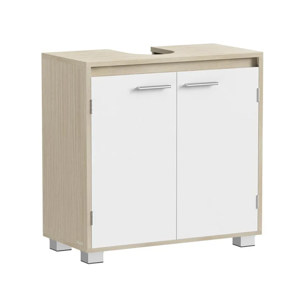 Meuble sous lavabo moderne avec deux compartiments