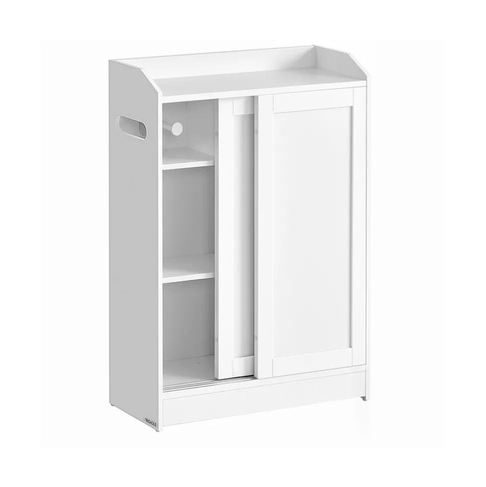 Meuble toilette 20 x 60 x 80 cm blanc nuage