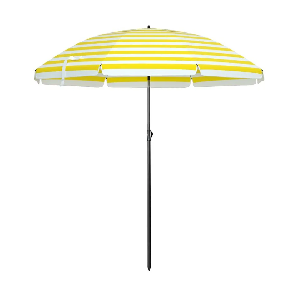 Parasol Ø 160 cm bleu blanc