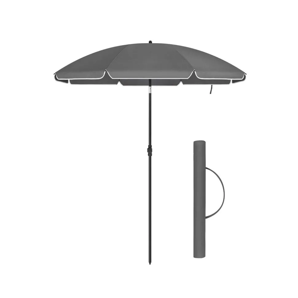 Parasol Ø1,6 m gris