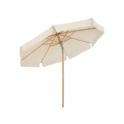 Parasol bois Ø2,7 m beige