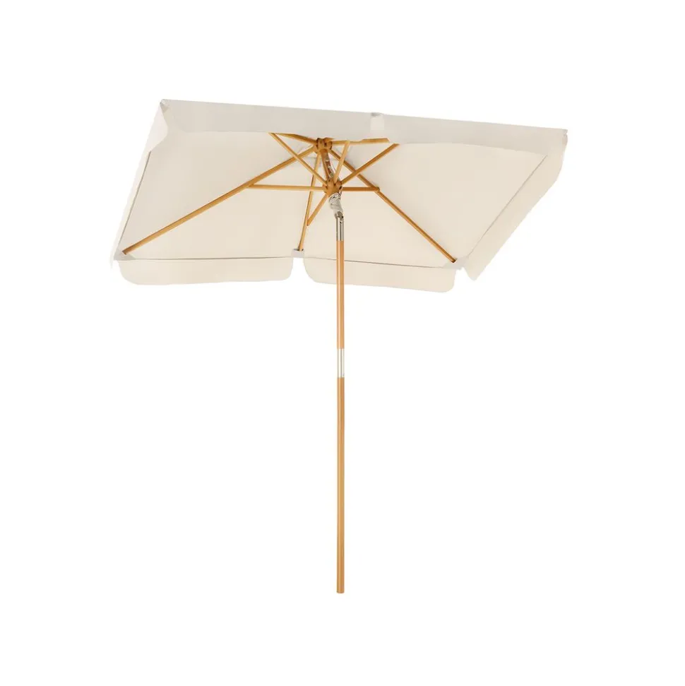 Parasol bois 2 x 1,25 m gris