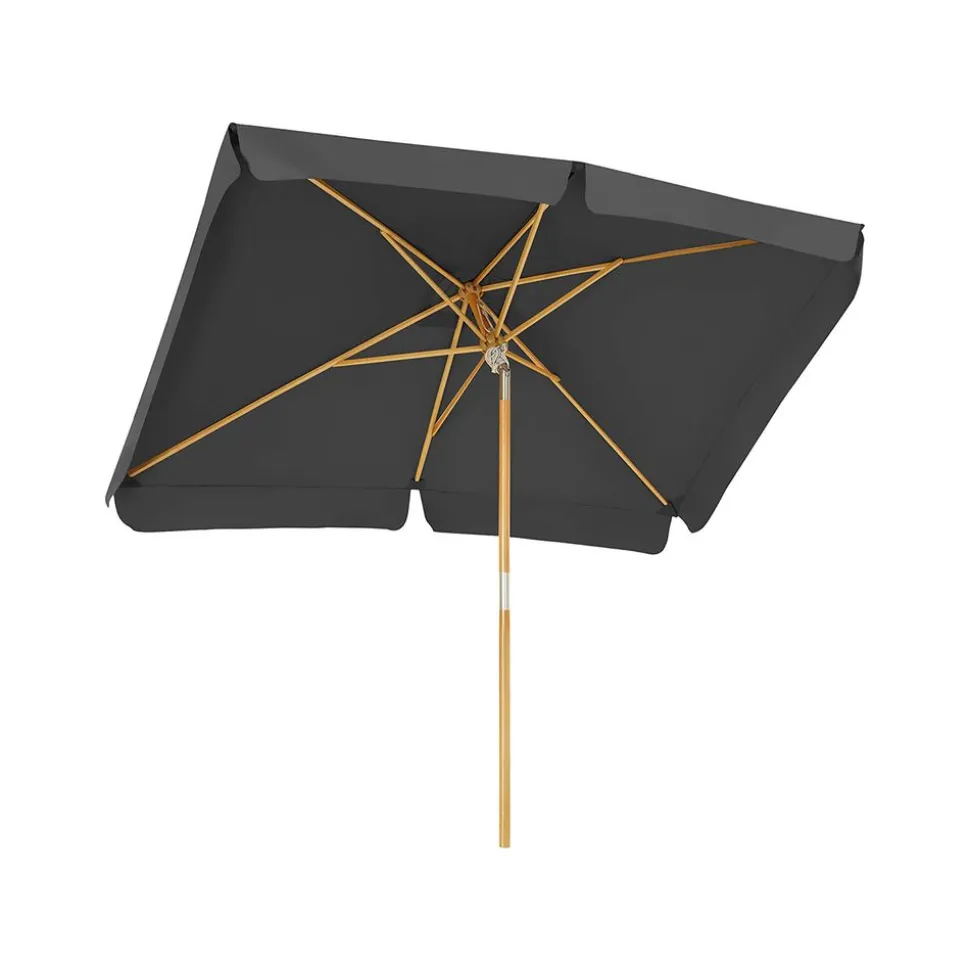 Parasol bois 3 x 2 m gris