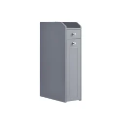 Petit meuble de salle de bain petit espace gris tourterelle