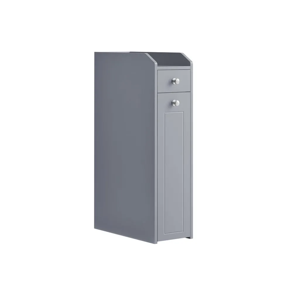 Petit meuble de salle de bain petit espace gris tourterelle