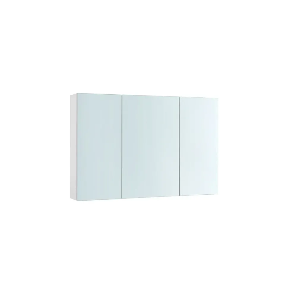 Placard avec miroir 3 portes blanc