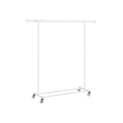 Portant à vêtements avec roulettes capacité 90 kg rose bonbon
