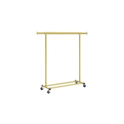 Portant à vêtements avec roulettes capacité 90 kg rose bonbon