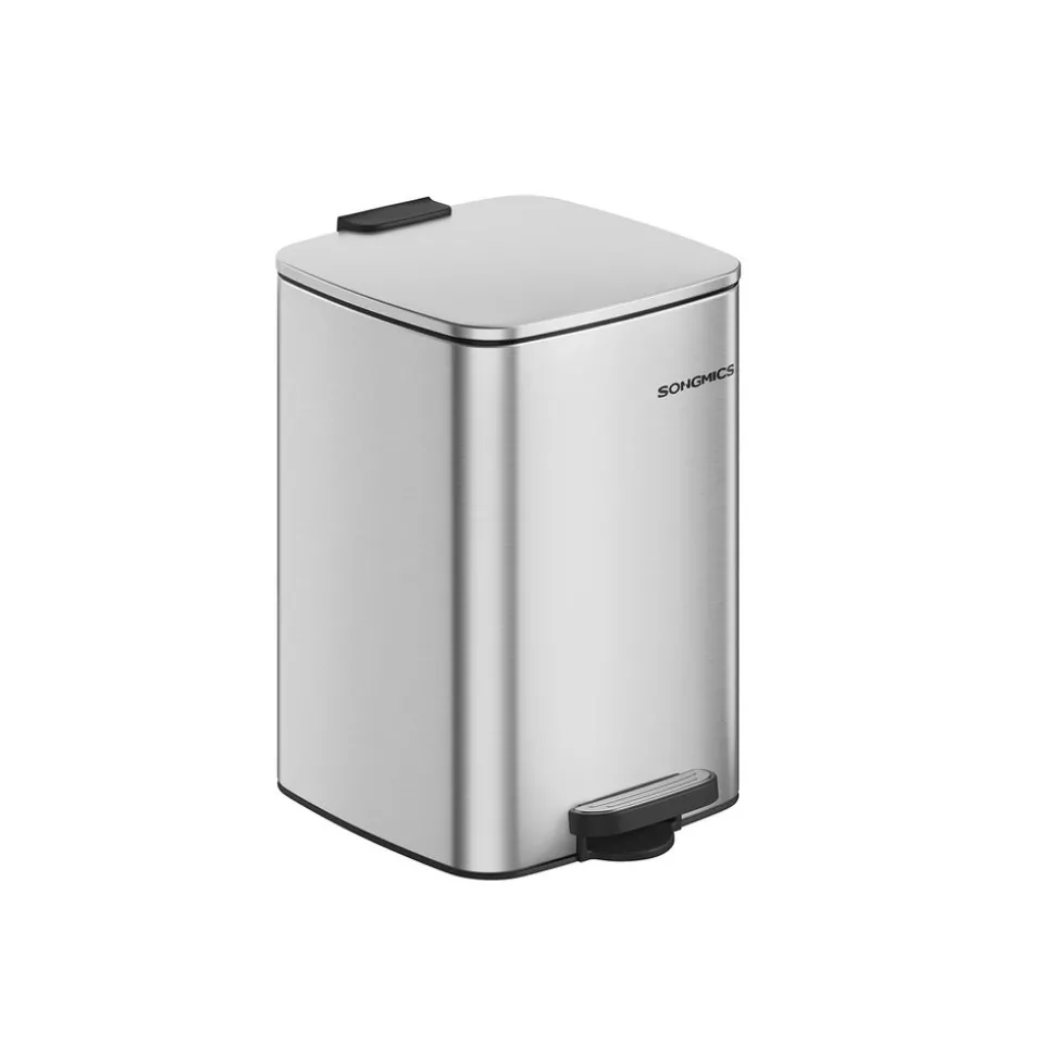 Poubelle de cuisine à pédale en acier 30 L blanc nuage