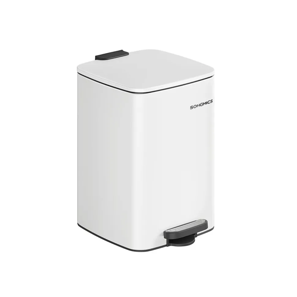 Poubelle de cuisine à pédale en acier 30 L blanc nuage