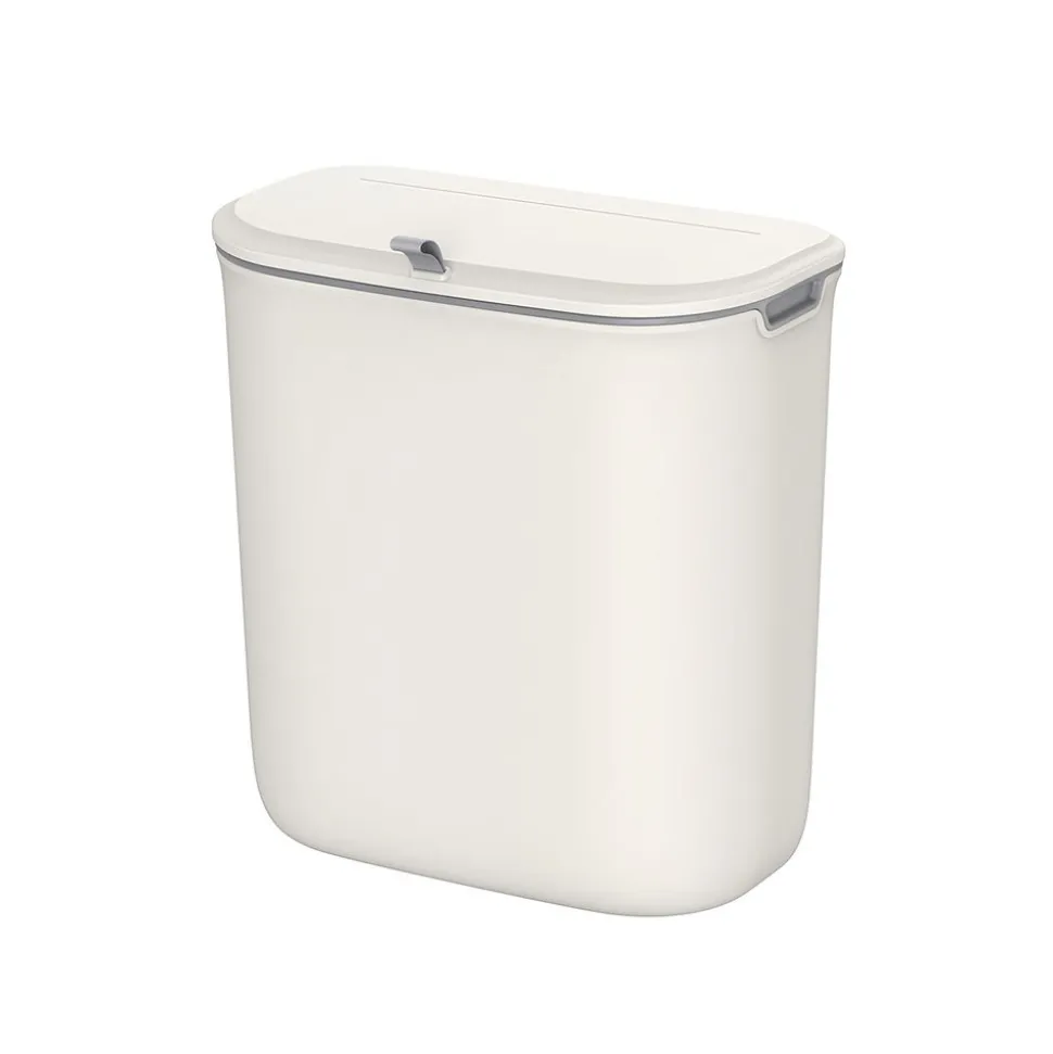 Poubelle de cuisine suspendue 9L gris