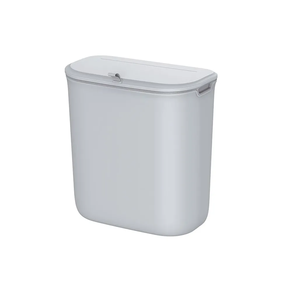 Poubelle de cuisine suspendue 9L gris