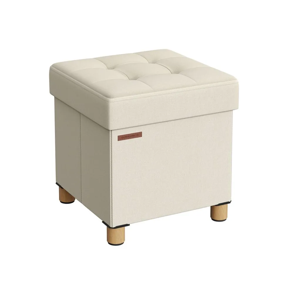 Pouf 38 x 38 x 40 cm noir