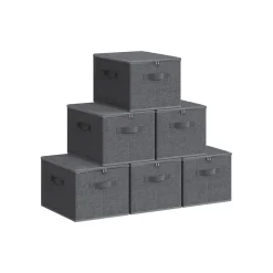 Sac de Rangement Lot de 6 Gris Tourterelle