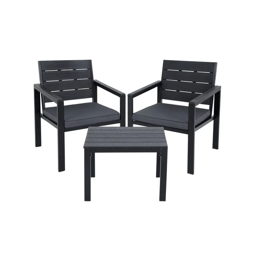 Salon jardin noir