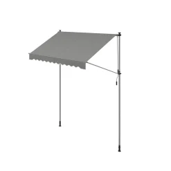 Store banne rétractable 350 x 120 cm avec manivelle gris anthracite