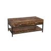 Table basse tiroirs industriel