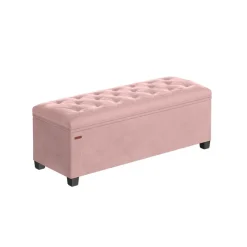 Tabouret de rangement charge jusqu'à 300 kg rose bonbon