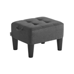 Tabouret en velours rose bonbon et noir d’encre