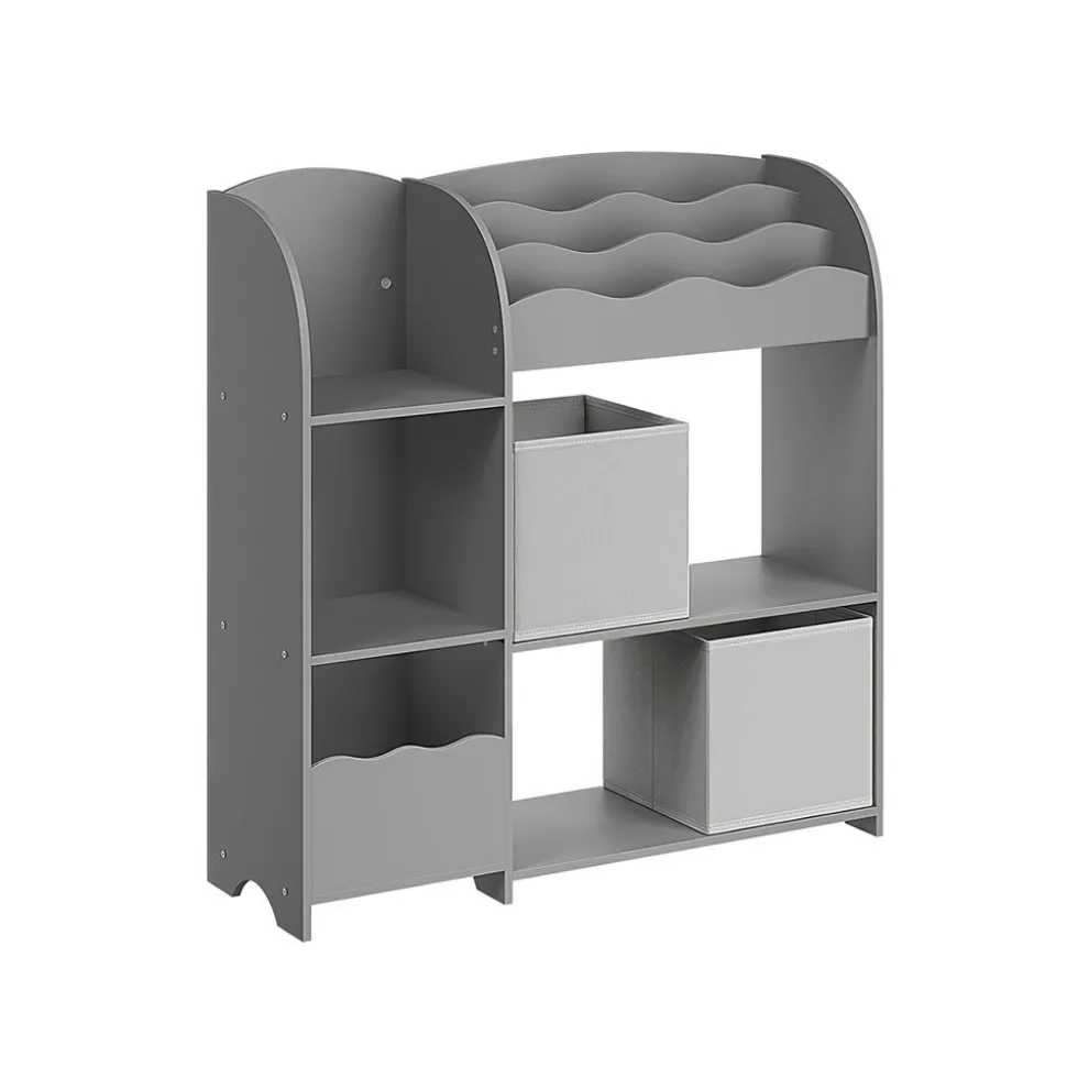 Étagère de rangement pour enfants gris tourterelle