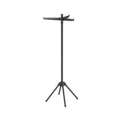Étendoir à linge acier inoxydable hauteur 150 cm blanc et argent