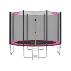 Trampoline Ø305 cm bleu avec filet de protection et échelle