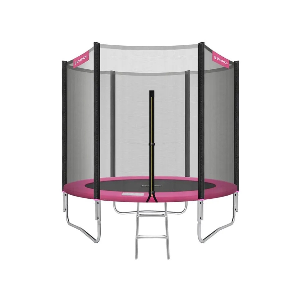 Trampoline Ø305 cm bleu avec filet de protection et échelle